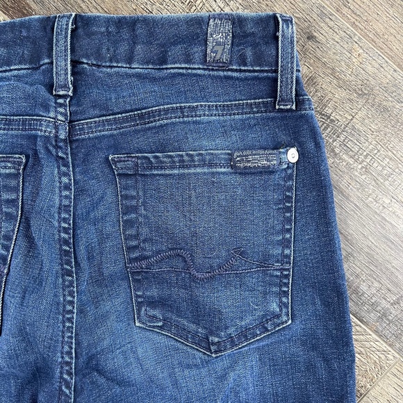 7 For All Mankind Skinny Blue Jeans Pants Denim ((size 24)) - Picture 4 of 8